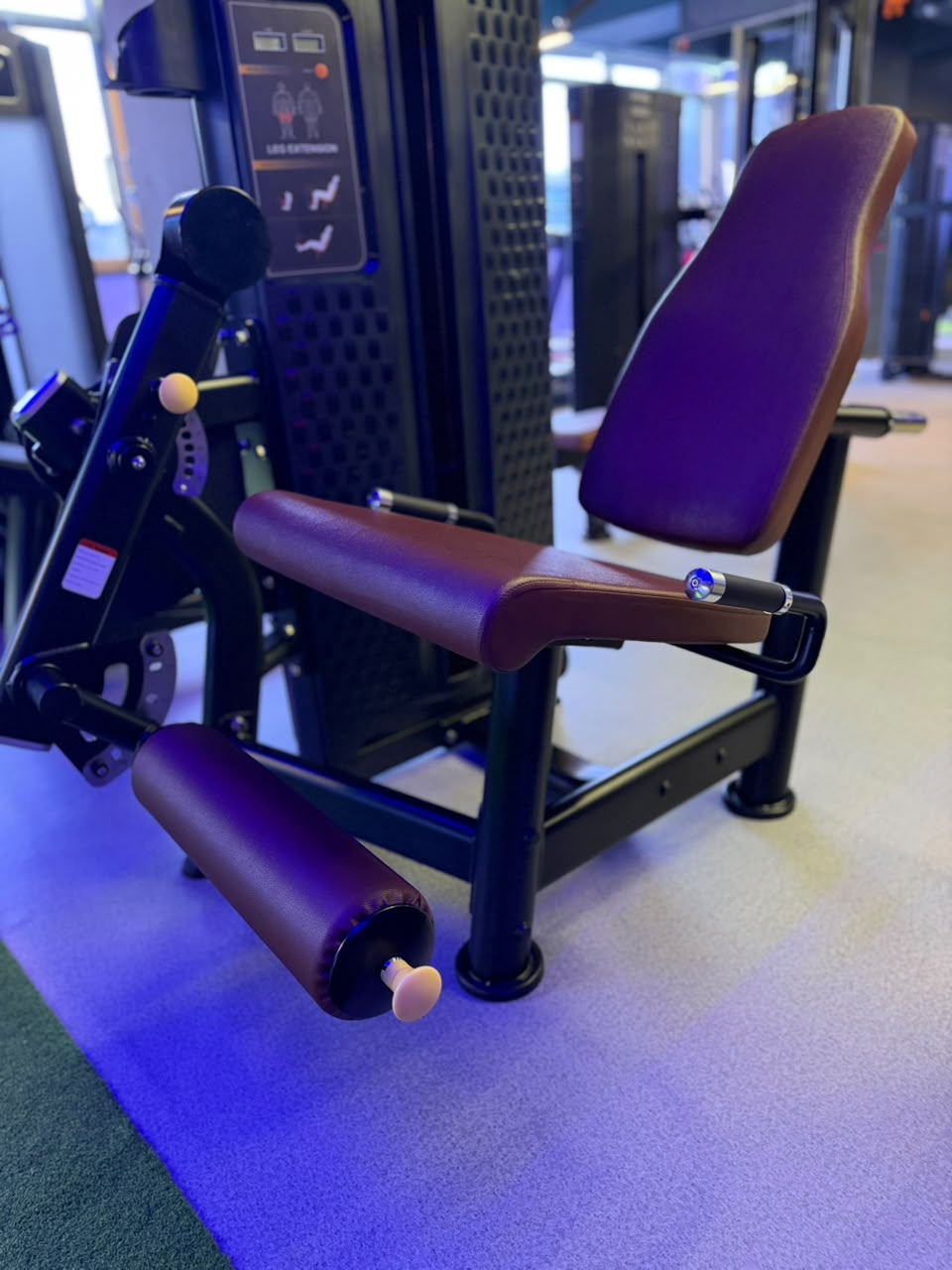 Seated leg curl machine