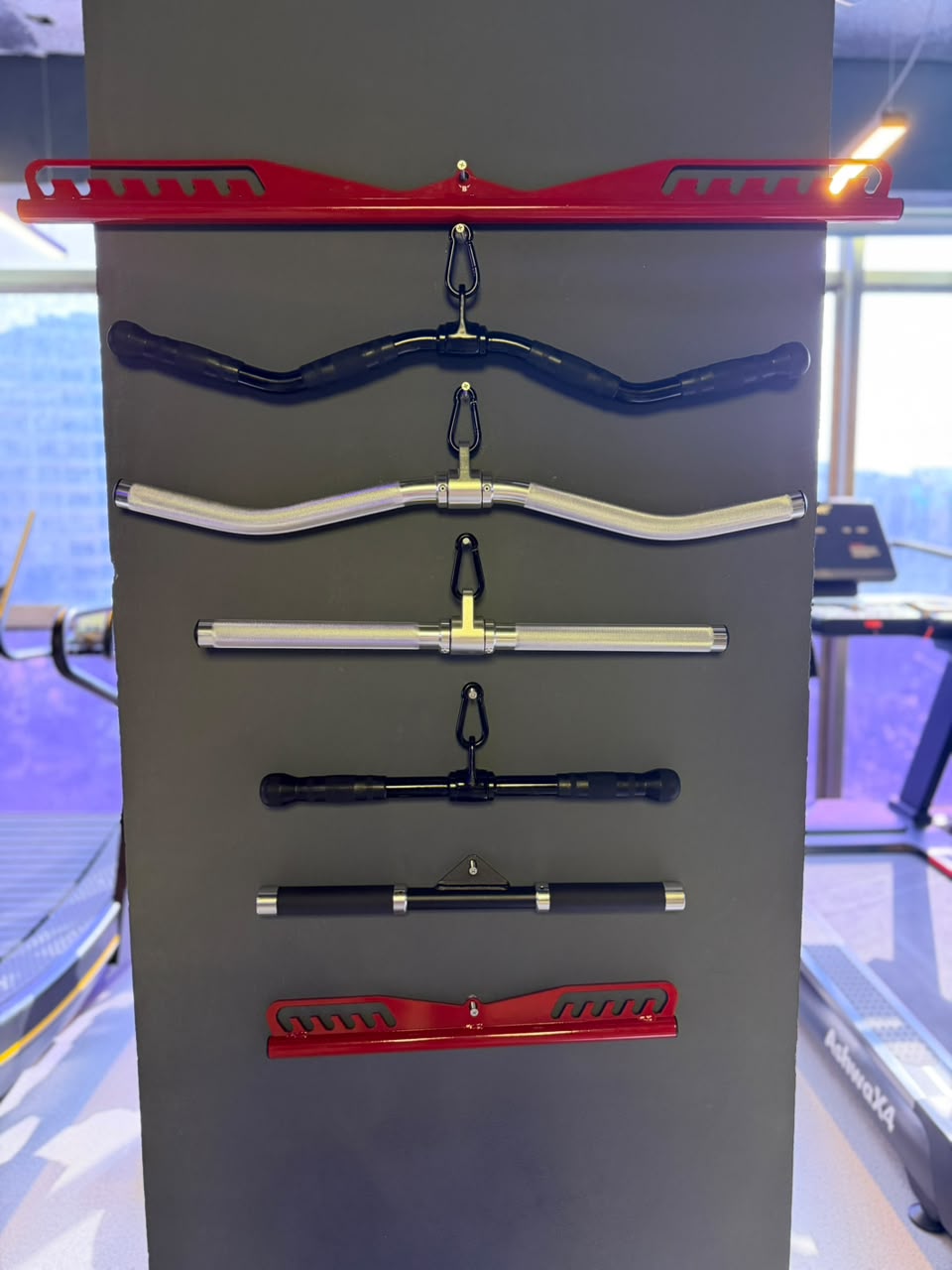 Hex bar with Bullrock plates on a deadlift platform