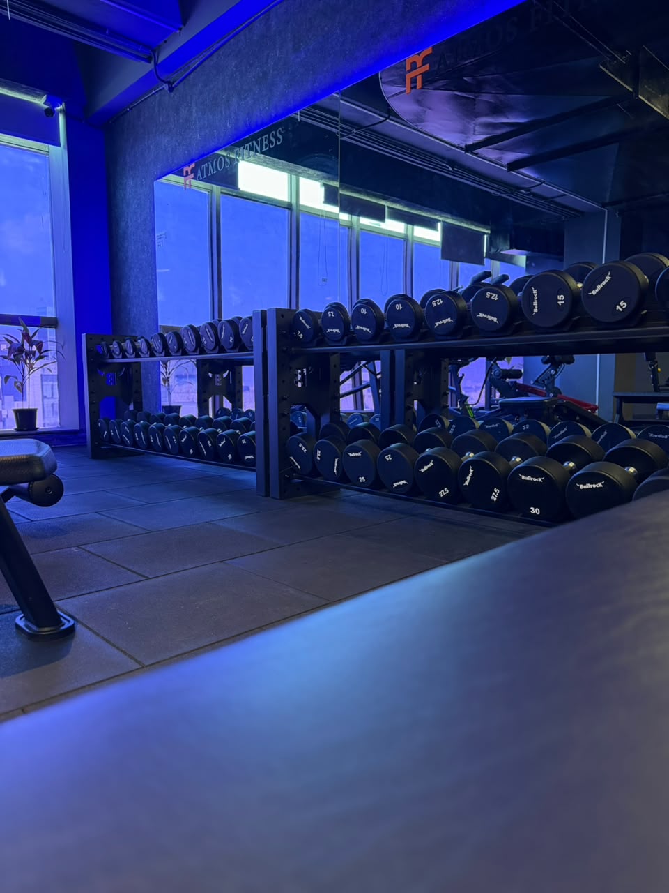 Wide view of the ATMOS training floor