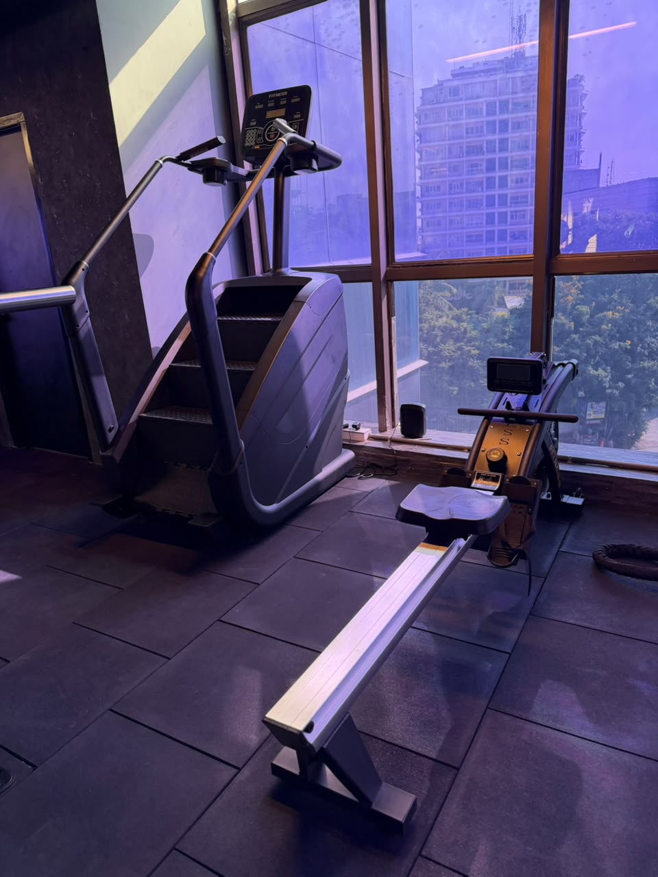 Training zone with machines
